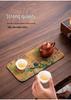 Xiangyunsha Chinese Zen Double-Sided Waterproof Tea Mat - Thickened Tablecloth for Dry Brew