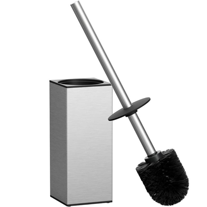 652F Stainless Steel Toilet Bowl Brush Soft Bristles Toilet Cleaning Brush With Holder