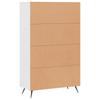Highboard in White 69.5 x 31 x 115 cm Particleboard