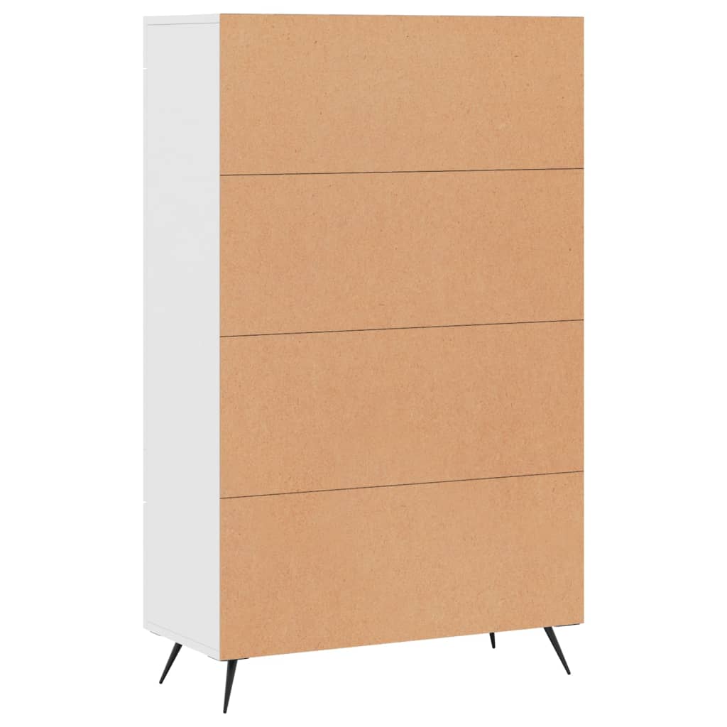 Highboard in White 69.5 x 31 x 115 cm Particleboard