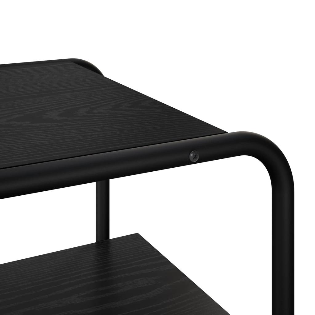 Console Table Black Oak 60 X 41 X 75 Cm Particleboard