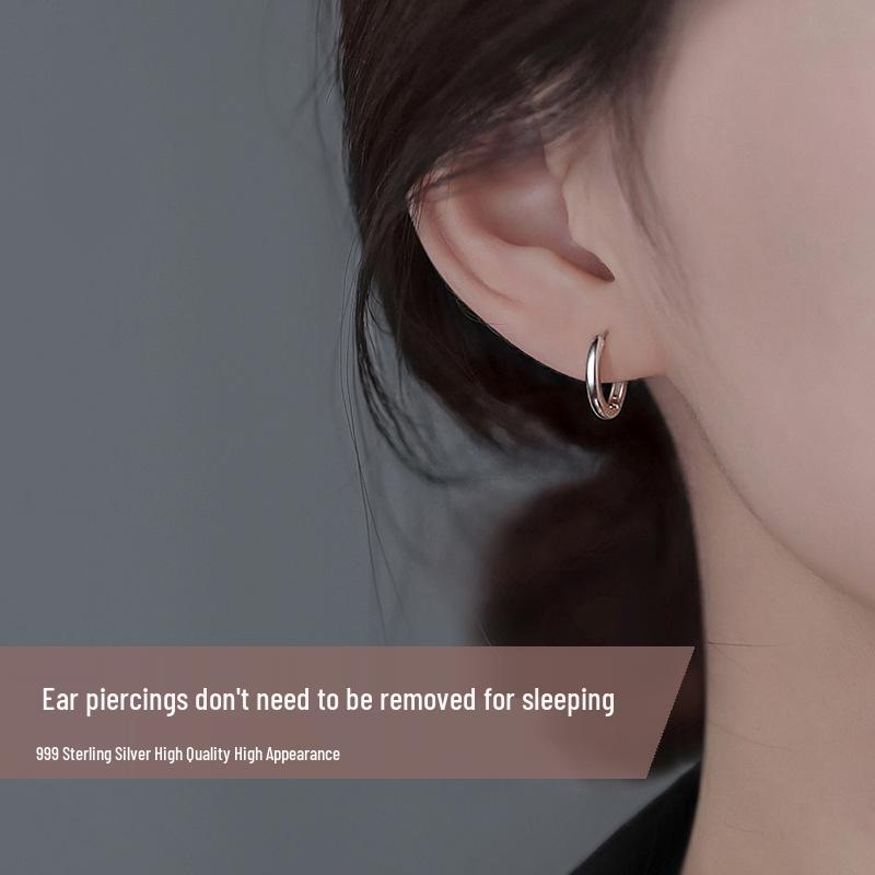 925 Sterling Silver Tragus Ear Cuffs: New 2024 Earrings for Women, Hot-Selling Ear Accessories for Piercing Care.