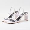 Fashion New Square Toe Strange Style Women Sandals Sexy Open Toe Narrow Band Designer Shoes Fashion Comfortable Large Size Slide Sandals