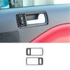 Carbon Fiber Interior Door Handle Frame Cover Trim For Ford Mustang 2005-2008