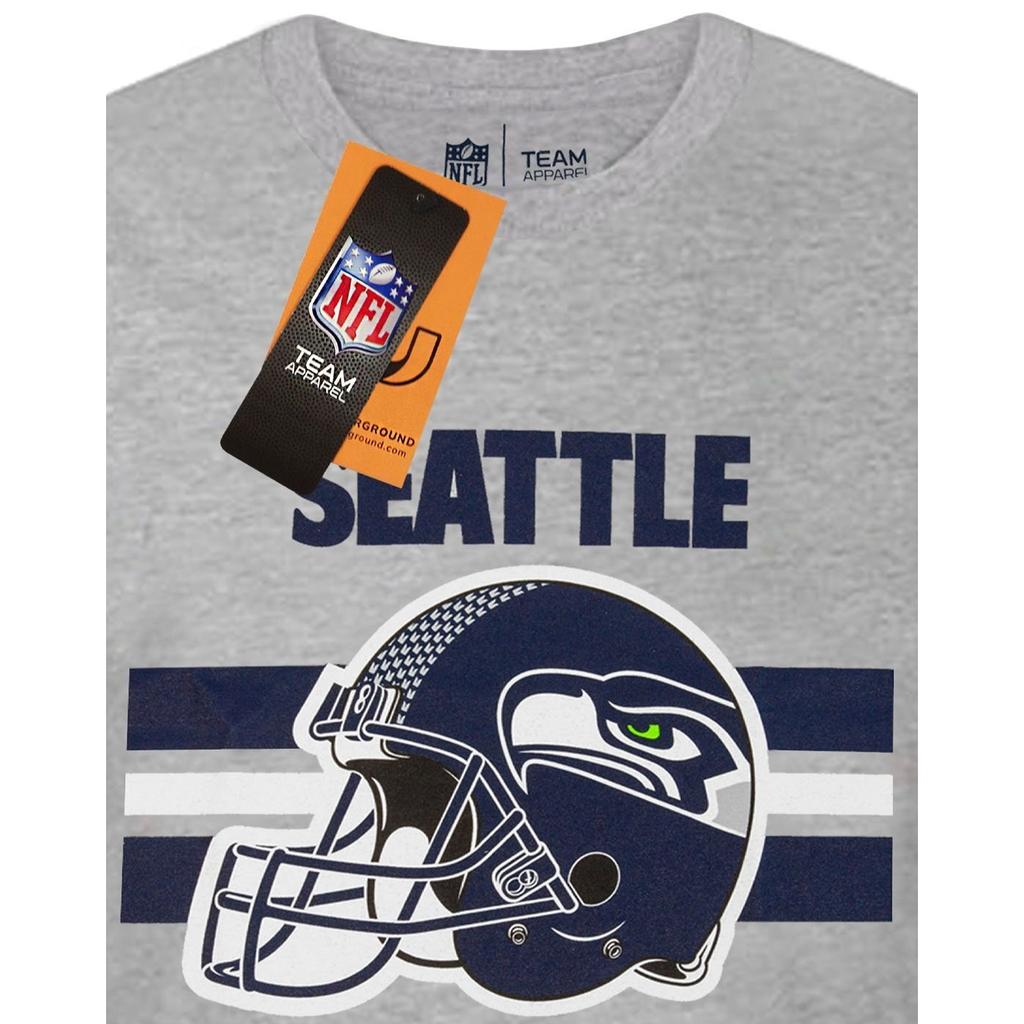 NFL Mens Seattle Seahawks Helmet T-Shirt