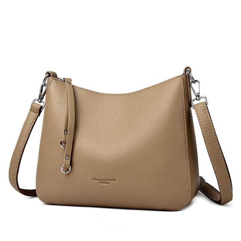 2025 NEW Women's Soft Leather Shoulder Bags Luxury Designer Crossbody Bags Ladies Casual Tote Bag Messenger Commuting Sac Bolsos