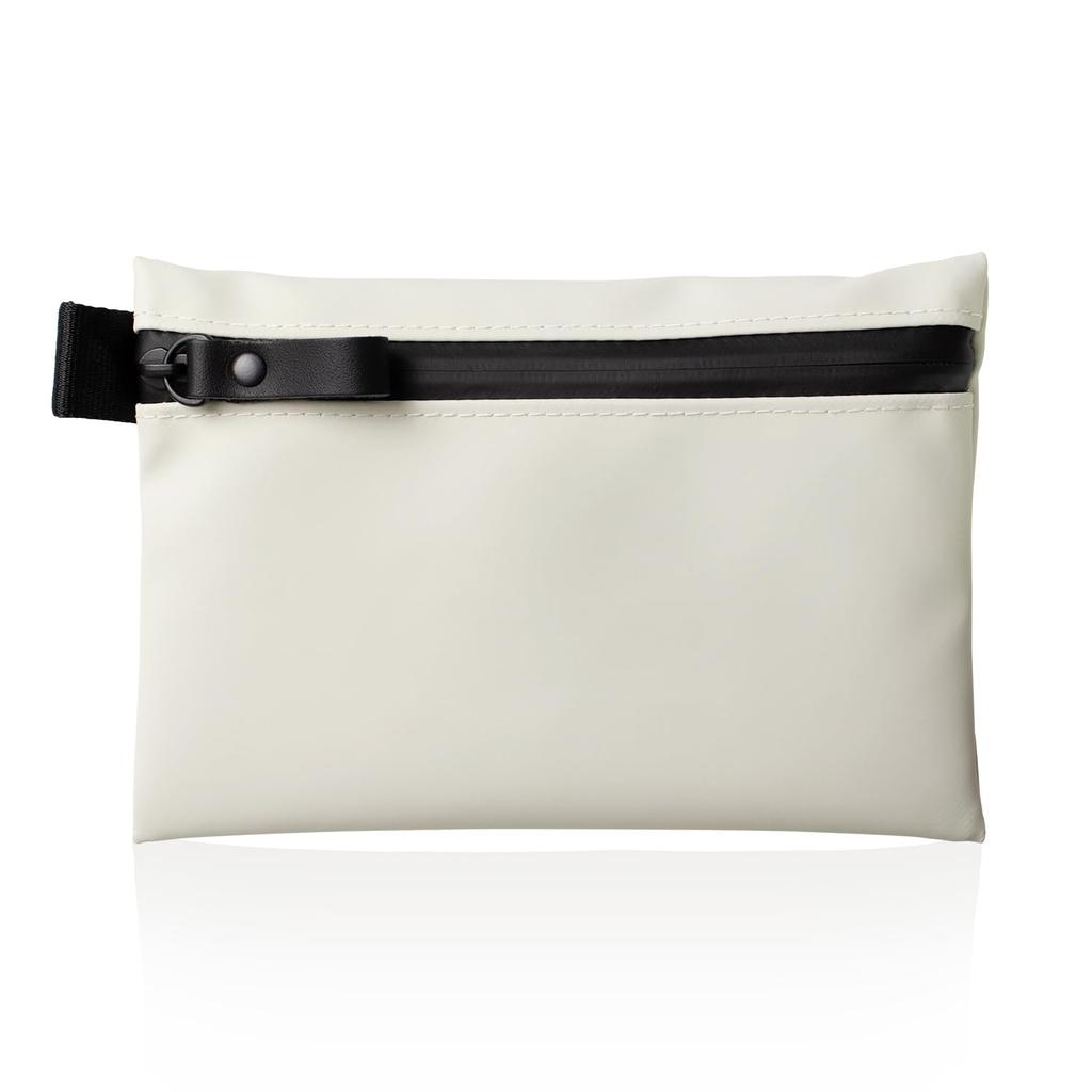 TOFTPOUCH Taft Pouch waterproof lightweight gadget made Japan M size side zipper white v180-sf-wh