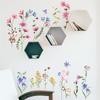 Flower Wall Sticker Art, Detachable PVC Garden Stickers, Children's Room, Daycare, Classroom, Bedroom Decoration