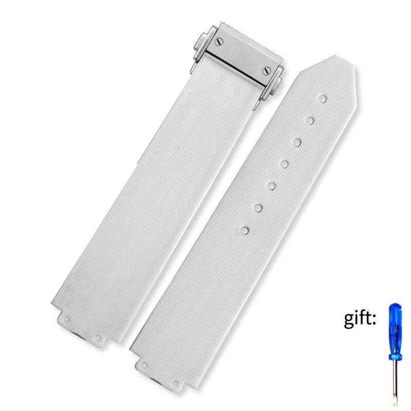 20mmX13mm For Hublot Female Women Rubber Strap Quartz Fusion Silicone Watch Accessories Band Wrist Band 18mm Watch Buckle