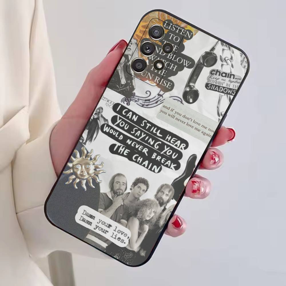 Band F-Fleetwood Mac Phone Case For Samsung S25,S24,S21,S22,S23,S30,Ultra,S20,Plus,Fe,Lite,Note,10,Black Cover