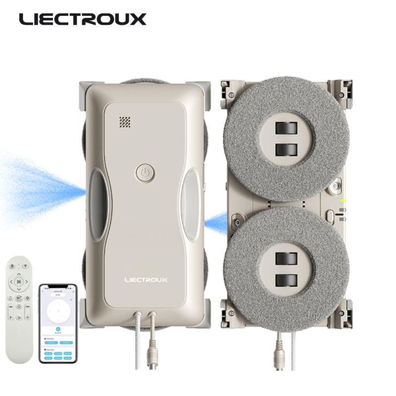 Pencere Temizleme Robotu LIECTROUX G8, Yüksek Hız, Çift Su Püskürtme, Ultra İnce Pencere Temizleyici, Elektrikli Cam Yıkayıcı, Yapay Zeka Rotalı