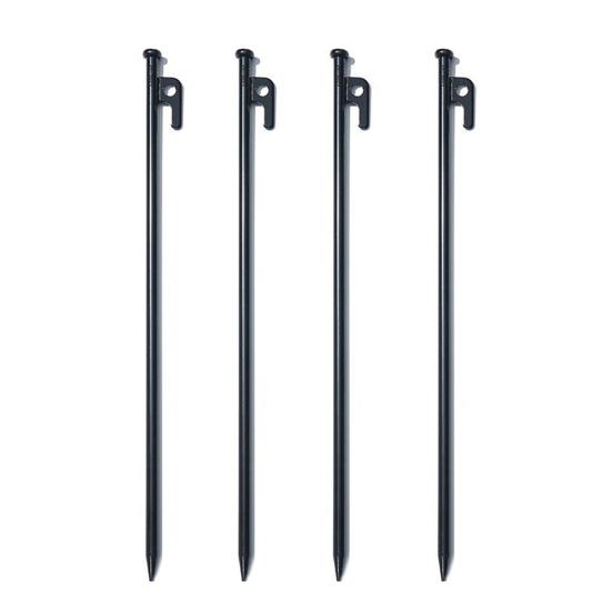 1/4/6Pcs 20/25/30/40CM Steel Tent Stake Heavy Duty Outdoor Hiking Camping Tent Tarp Canopy Windproof Ground Spike Nail Metal Tent Peg