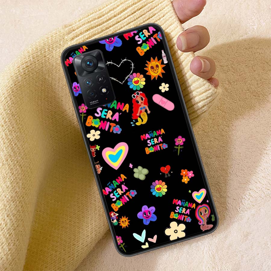 Karol G M-Manana Sera B-Bonito Phone Case For Redmi Note 13 14 15 Pro Plus 12 13C 12C 15C 9 10 10C 9T 9C 9A TPU Soft Cover Clear