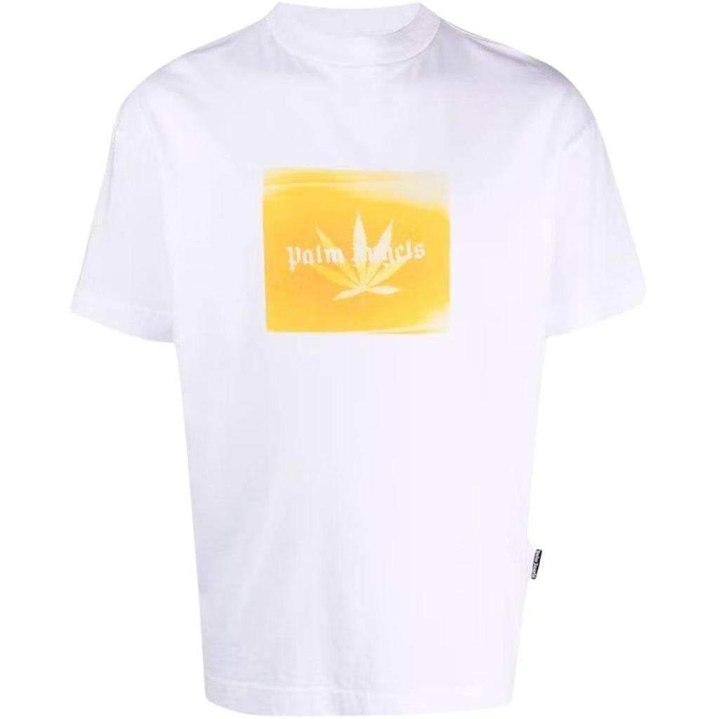 Palm Angels Mens Classic Leaf Logo T-Shirt