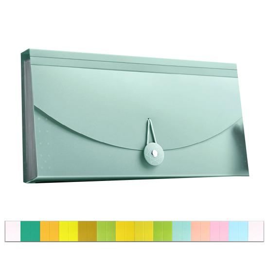 Quittungsorganizer Wasserdicht Kassenbeleg Halter Erweiterbare Aktenmappe Knopfdesign Große Kapazität Geschäftsgutscheine Aufbewahrungstasche