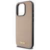 Dkny Dkhmp15Lpghlme Iphone 15 Pro 6.1   Beżowy/Beige Hardcase Grained Metal Logo Magsafe