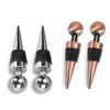 1 Piece Red Wine Stopper Zinc Alloy Silver Bronze Wine Stopper Bar Wine Set Holiday Gift Wholesale