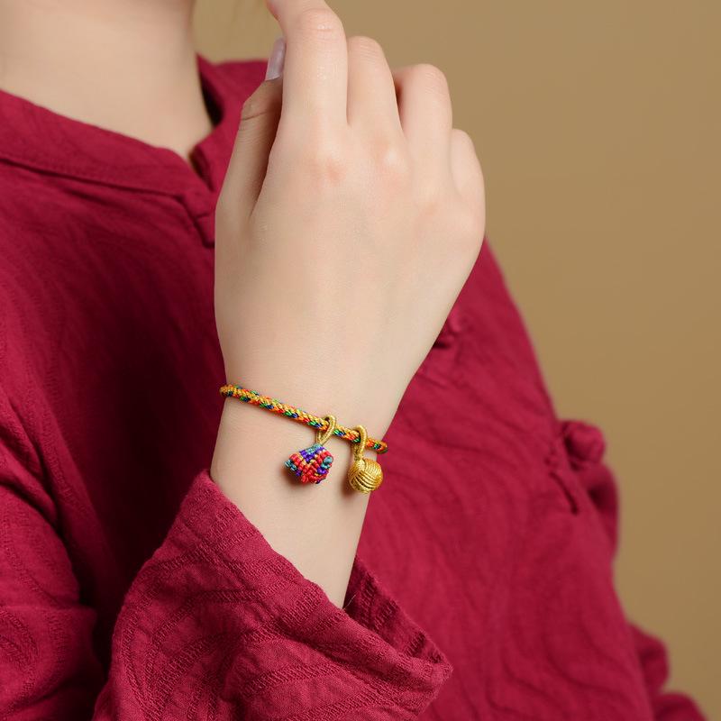 Drachenbootfest Fünffarbiges Handgefertigtes Gewebtes Armband für Alle Altersgruppen