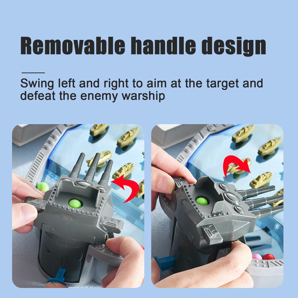 Navy Battleship Game, 2 Player Tabletop Battleship Game, Competitive Game For Kids Over 6 Years Old, Suitable For Home, School