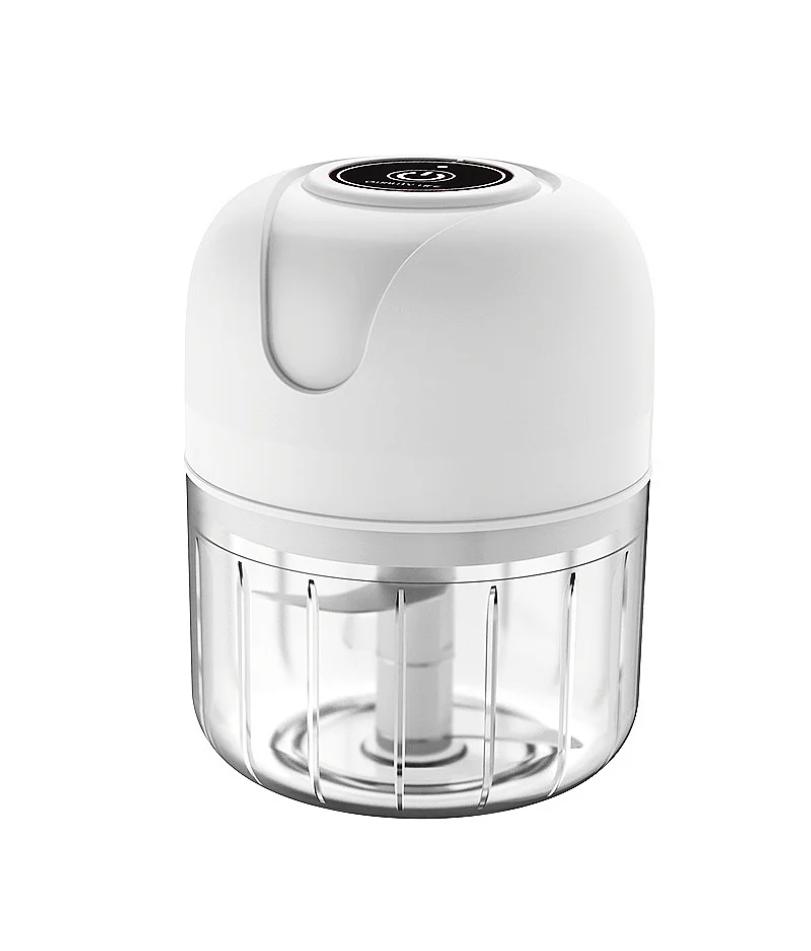 

Mini Processador Elétrico Moedor Carne Vegetais Alho Fruta Amendoim Recarregável USB 250ml чистий