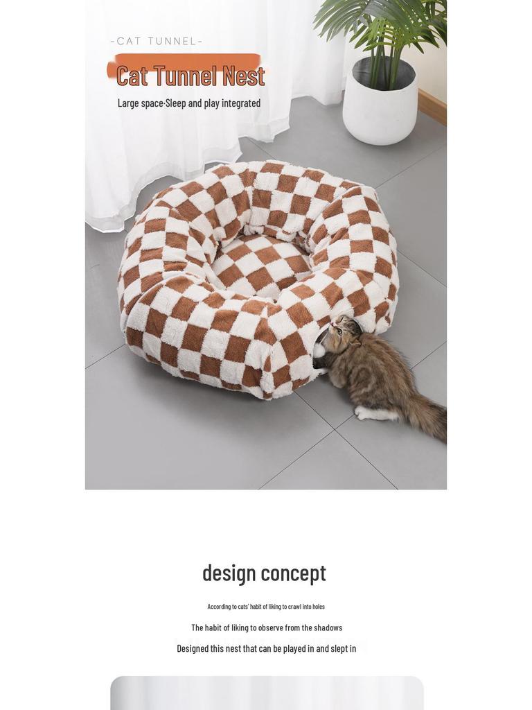 S Şekilli Sınır Ötesi Kedi Tüneli: Özelleştirilebilir ve Sökülebilir Evcil Hayvan Yuvası