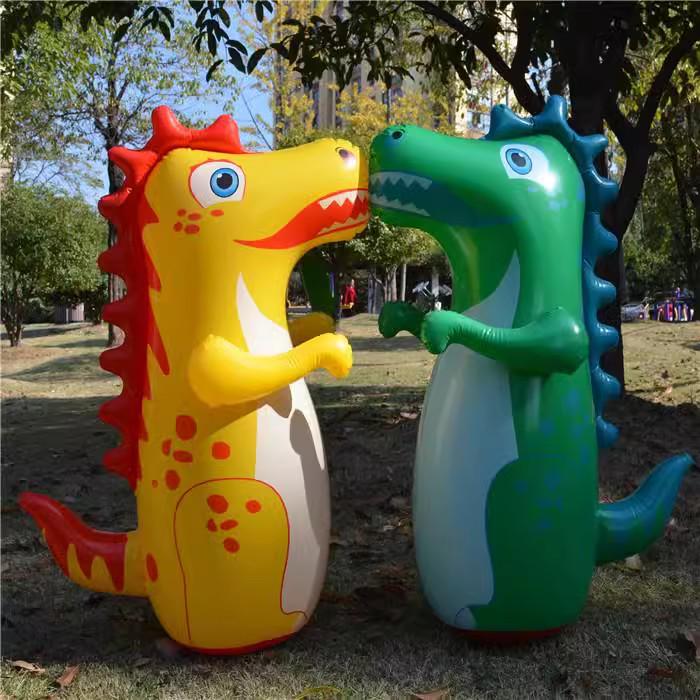 Inflatable Dinosaur Boxing Tumbler Toy for Children's Exercise & Education
