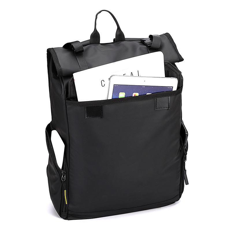 Men's Large Capacity Roll-Up Nylon Backpack - New Style, Foldable, Leisure Bag