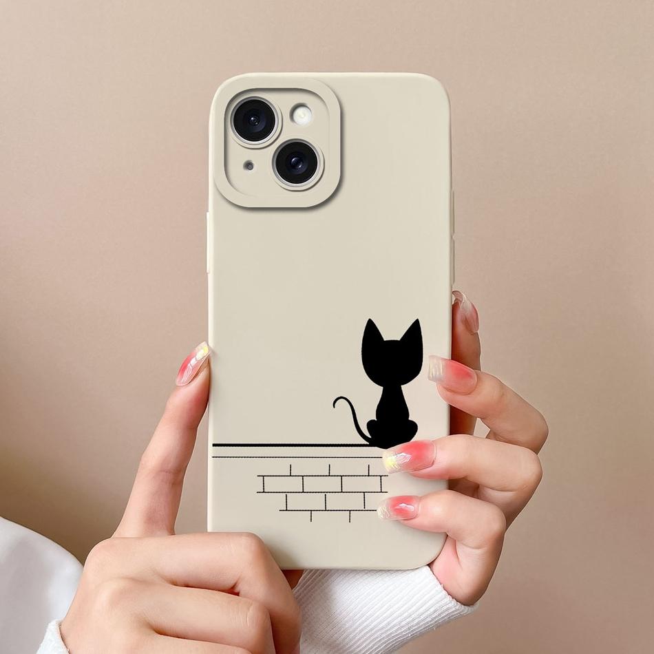 For Apple iPhone 15 Pro Max Plus Phone Case Fashion Bumper Soft Liquid Silicone Camera Protection Cover For iPhone15 ProMax Capa