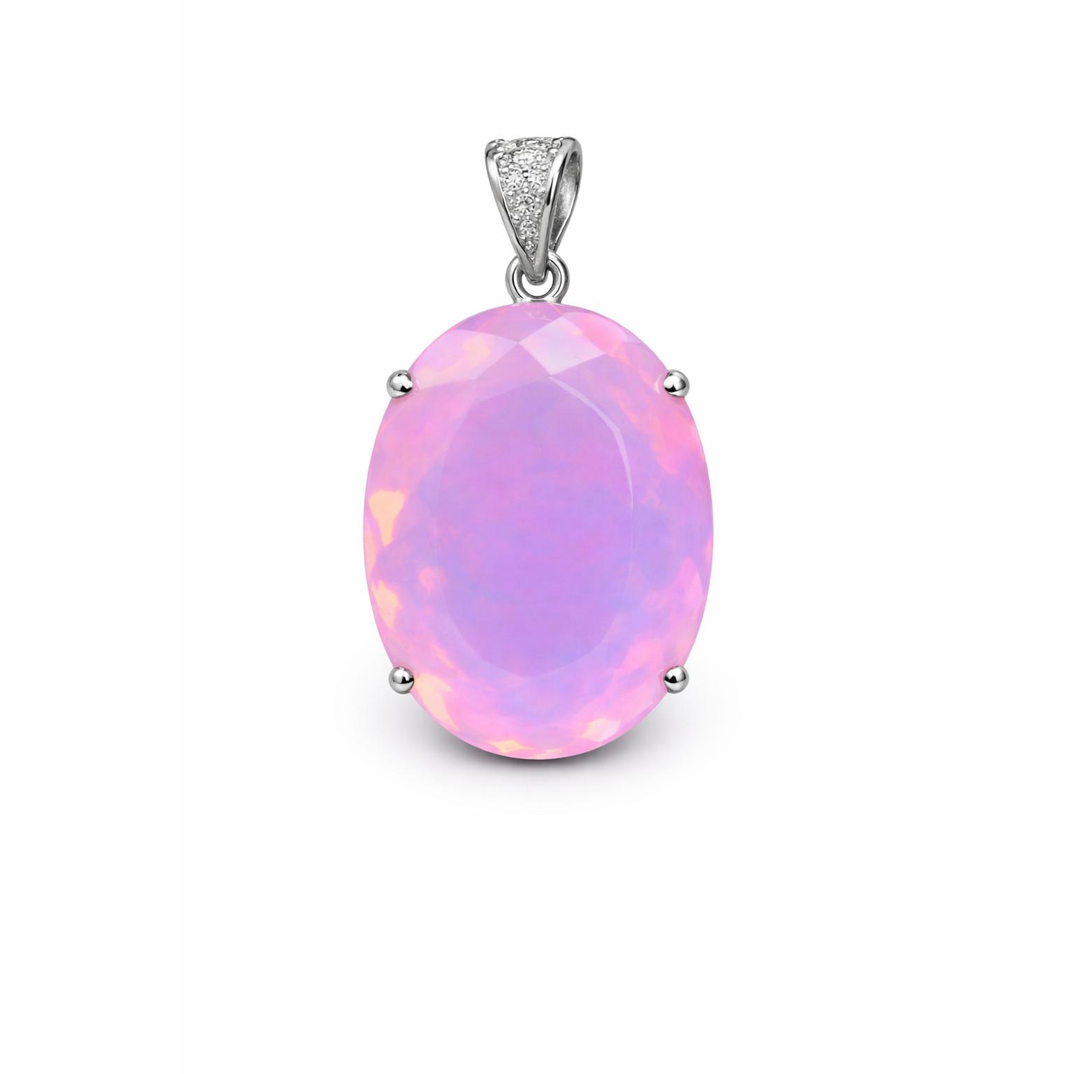 Dabīga rozā opāla kulons 81 ct