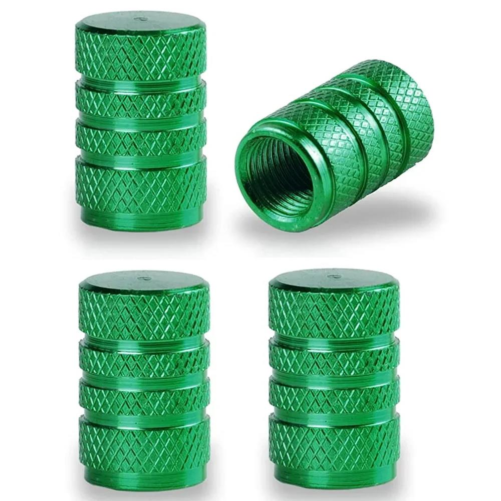 Aluminum Alloy Tire Valve Stem Caps 4 Pcs Universal Stem Covers for Cars Motorcycles and Bikes Auto Tire Accessoires Valve Stems 1