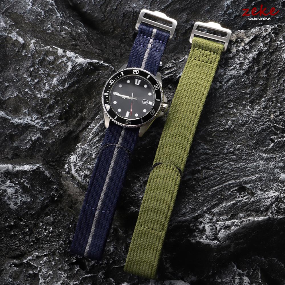 Nylon Strap 20mm 22mm for Seiko for Tudor Hook and Loop Fastener Watch Band Men Military Waterproof Wrist Bracelet for Omega