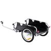 Remorque de Cargo pour Vélo, Capacité de Charge de 100 lbs, Chariot à Wagon Robuste pour Vélo, Rangement Compact Pliable et Libération Rapide avec Attelage Universel, Roues de 16",