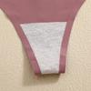 4PCS Ultra-thin Seamless Underwear Women's Invisible Panties Sexy Ice Silk Thongs Low Waist Breathable Bikini Stretchy Lingerie