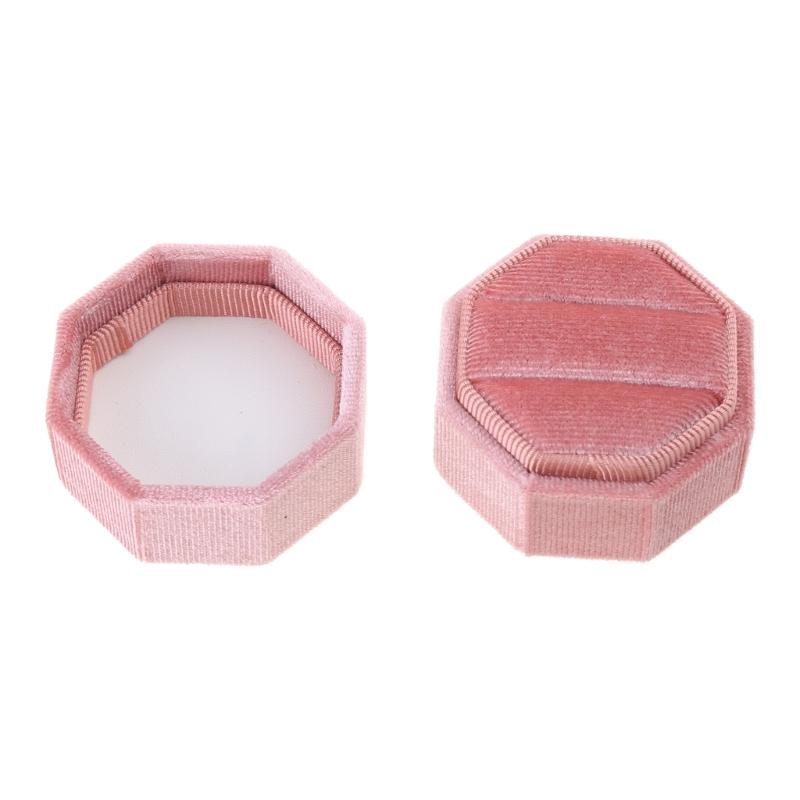 Rings Box Jewelry Box Display Holder Cases Wedding Rings Flannel Material Jewelry Box Perfect Gift for Woman Man Girls