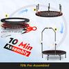101cm Faltbares Trampolin mit Griff – Premium Elastisch – Schwarz
