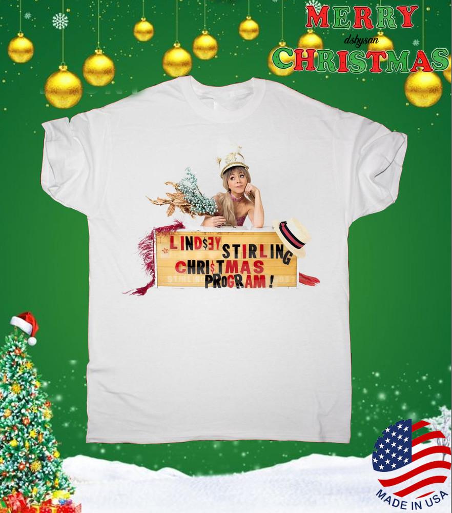 

Lindsey Stirling CHRISTMAS PROGRAM white T-shirt Unisex All sizes 1F2481 Unisex T-Shirt L