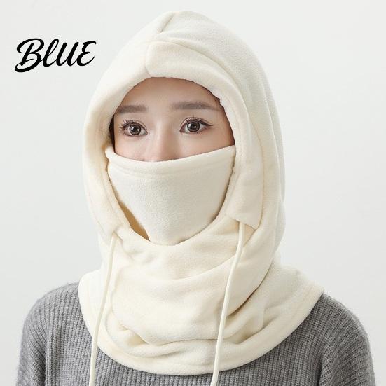 Cold Weather Gear Accessories Headgear Men Fall Hat Women Hooded Scarf Winter Riding Solid Color