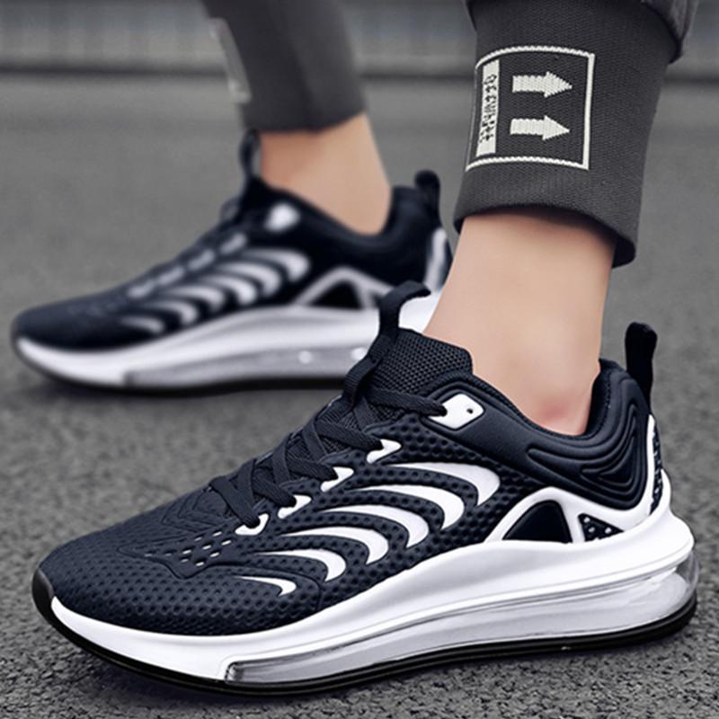 New Autumn and Winter Men's Shoes Flying Woven Breathable Mesh Fashion Trendy Casual Men's Sneaker Lightweight Soft Sole Running Shoes
