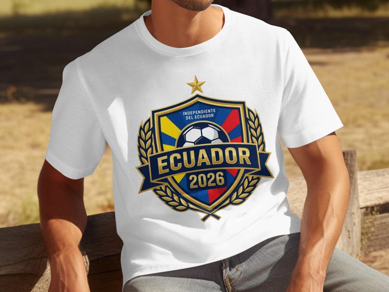 Ecuador 2026 Football Fan T-Shirt, Ecuadorian Pride Soccer Tee, World Cup Apparel, Game Day Gift, National Team Shirt XL