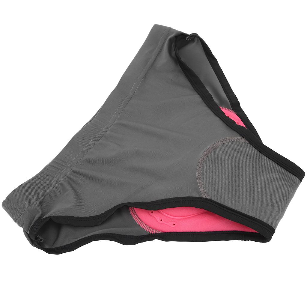 Women Cycling Underwear 3D Padded Bike Shorts Underwear Lightweight Quick Drying Women Bicycle Briefs Dark Grey XL
