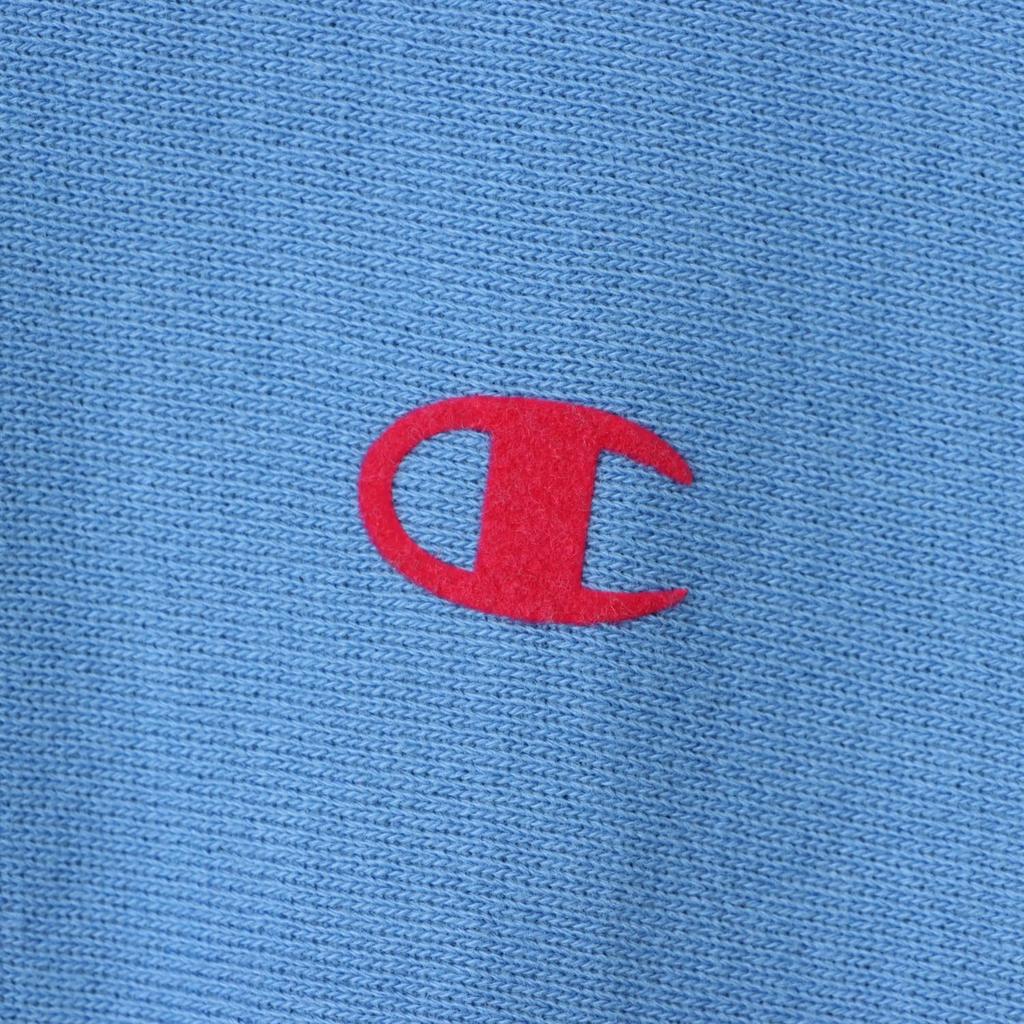 Parka Long Sleeve Cotton 10oz One Point Logo Reverse Hooded Sweatshirt Casual Stone Wash Blue [Champion] 100% Weave(R) Women's CW-Y110