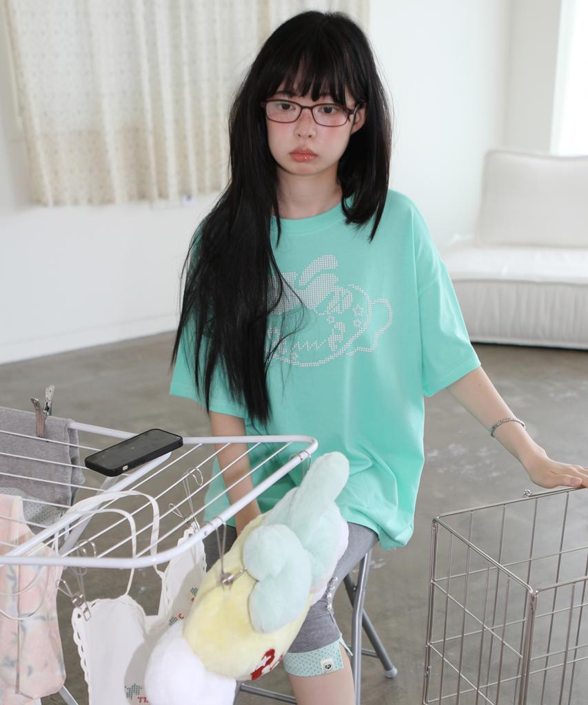 NOFFICIALNOFFICE Lucky Berry Oversized Tee Mint