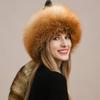 Fox Fur Hat Female Male Winter Northeast Ear Protection Warm Genuine Leather Mongolian Hat Ethnic Style Fur Hat Female Winter