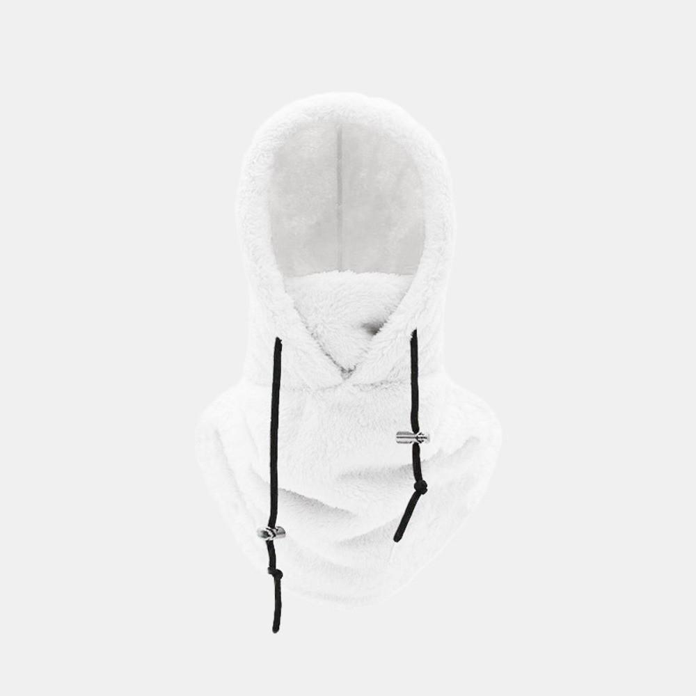 Windproof Plush Sherpa Hood Thickened Ski Mask Hat Fashion Face Cover Cap Outdoor Sports