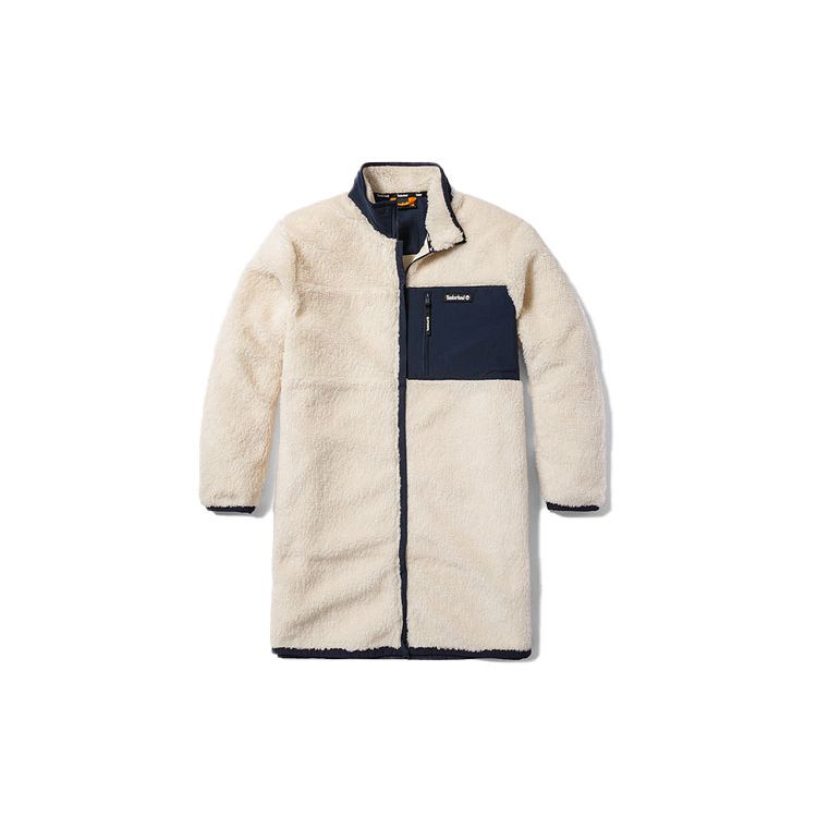 

Timberland Women s Long Sherpa Fleece Jacket Off-White A68WS-W90 L