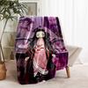 1pc Blanket Demon Slayer characters1 Print Design, Lightweight Blanket for Sofa, Bed- Soft &Warm, Gift for All Seasons like Christmas, Halloween