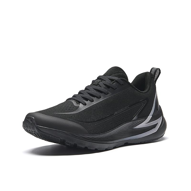 Anta Lightweight Shock Absorption Non-Slip Low-Top Casual Running Shoes Men Sneaker Black Gray 112435547-7