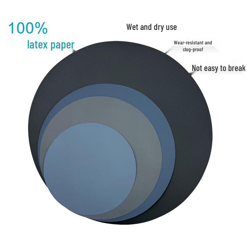 12-Inch Superfine Silicon Carbide PSA Waterproof Sandpaper - Dry/Wet Use, Adhesive Back