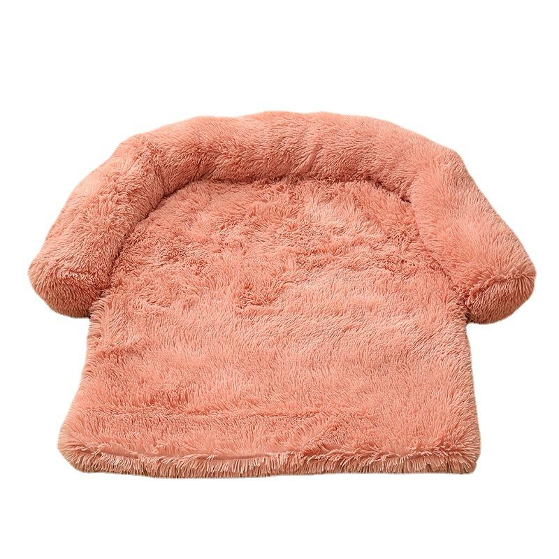 Plush Winter Warm Dog Bed Cat Nest Removable Washable Cover Cozy Long Fur Cushion for Pets