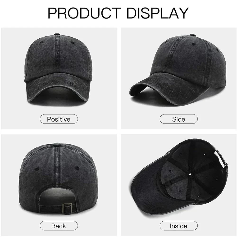 Cotton Denim Cap US National Park Logo Baseball Dad Cap Adjustable Classic Sports for Men Women Hat Gray